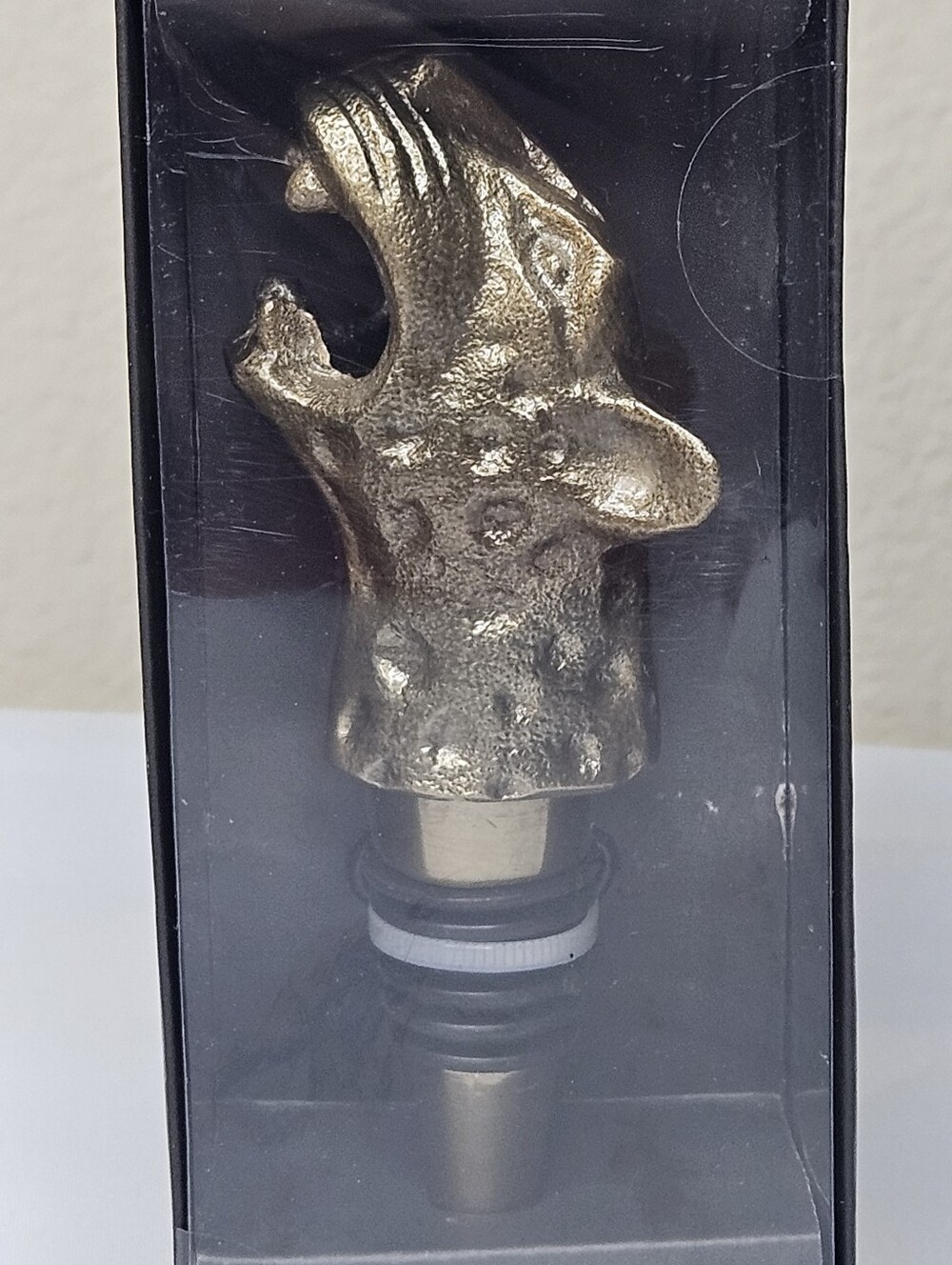 Jaguar Head Wine Bottle Stopper NEW - Picture 2 of 4